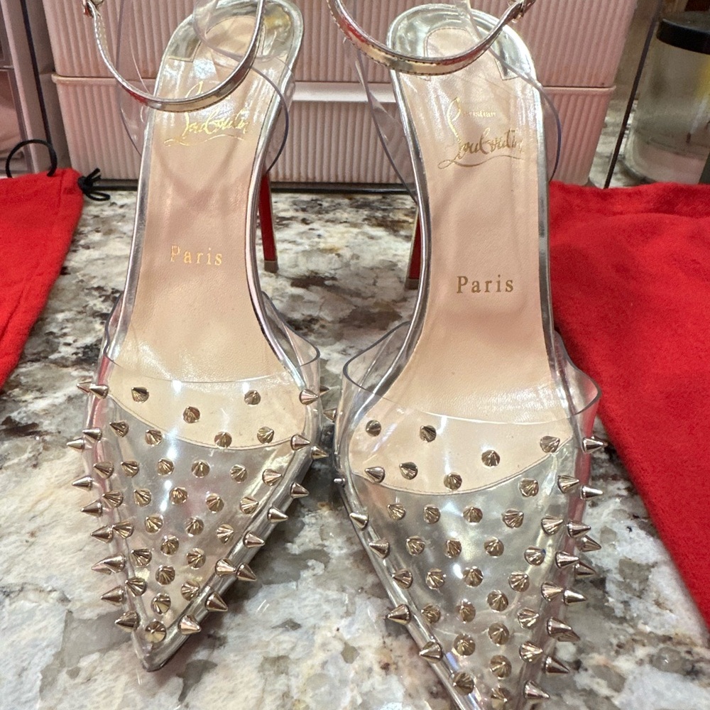 Christian Louboutin Spikoo Spike Accents Pumps